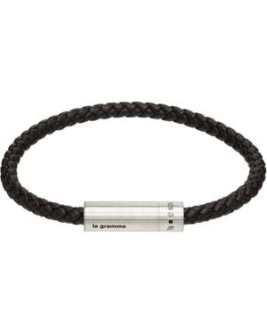 Le Gramme Cable 'Le 7G' Bracelet - Black