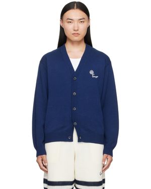 KENZO Paris Tulip' Embroidered Cardigan - Blue