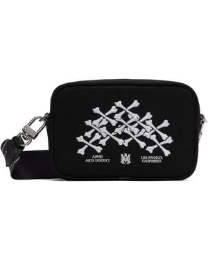 Amiri Bones Stacked Camera Case Bag - Black