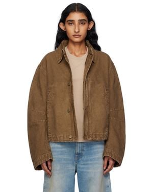 6397 Tan Flight Jacket - Brown