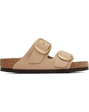 Birkenstock Regular Arizona Big Buckle Nubuck Sandals - Brown