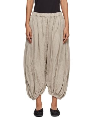 Comme des Garçons Linen Herringbone Garment Treated Pants - Multicolor