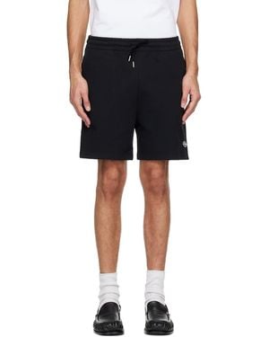 CASABLANCA Warped Logo Sweat Shorts - Black