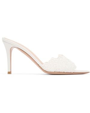 Gianvito Rossi Yvonne Mule Heeled Sandals - Black