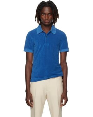 Tom Ford Towelling Polo - Blue
