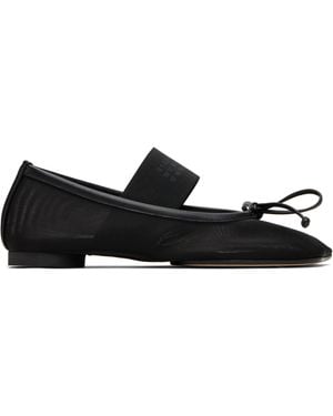 MM6 by Maison Martin Margiela Anatomic Numeric Ballerina Flats - Black