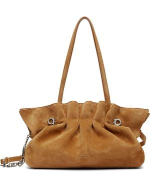 Ferragamo タン ソフト バッグ - ブラウン