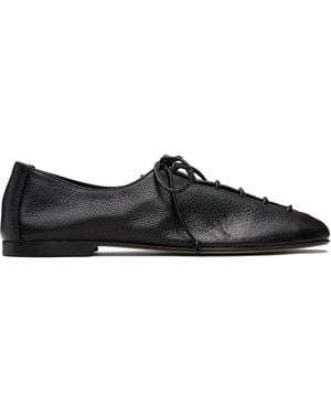 Hereu Chaussures Oxford Plegada Noires En Cuir Lustré