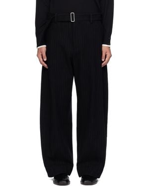 Studio Nicholson Vital Stripe Trousers - Black
