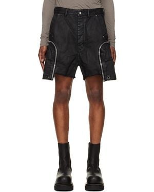 Rick Owens ブラック Tower Bauhaus デニムショートパンツ