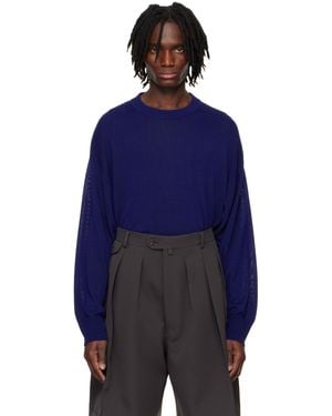 RAINMAKER KYOTO Crewneck Sweater - Blue