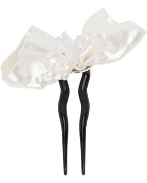 Tetier Bijoux Ssense Exclusive Off- Floral Hair Pin - White
