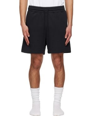 Skims Cotton Fleece Relaxed Shorts - Blue