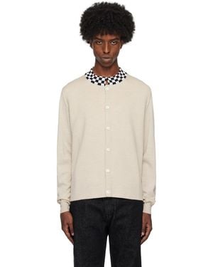 Second/Layer Crew Collar Knit Cardigan - Black