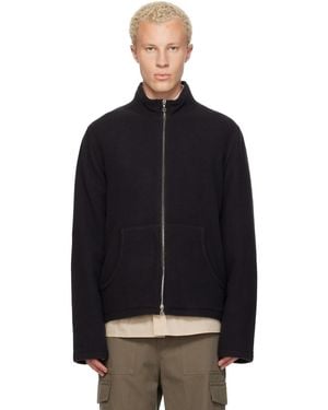 Rier Full Zip Fleece Jumper - Black
