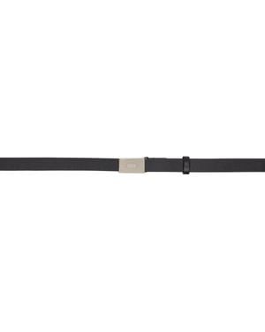 AURALEE Slide Buckle Belt - Black