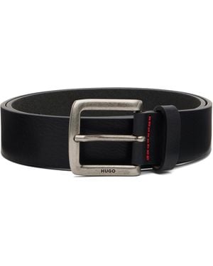 HUGO Vegetable-Tanned Belt - Black