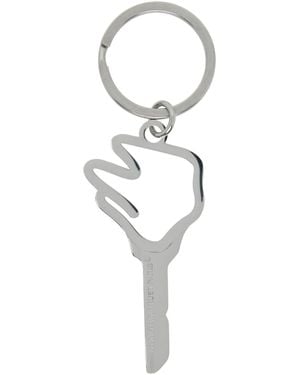 In Gold We Trust Empty Key Keychain - Black