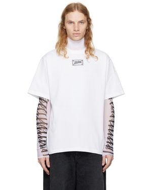 Jean Paul Gaultier Lace Label T-Shirt - White