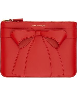 Comme des Garçons Pochette Rouge À Boucle Surdimensionnée