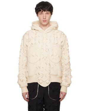 JUNTAE KIM Off- Laser Slashed Fleece Hoodie - Black