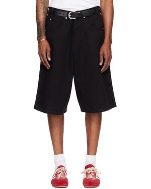 Lu'u Dan Kriss Kross Denim Shorts - Black