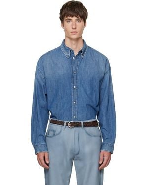 Acne Studios Denim Button-Up Shirt - Blue