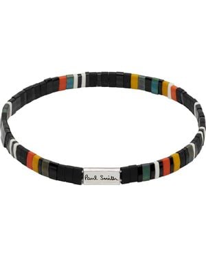 Paul Smith Flat Bead Bracelet - Black