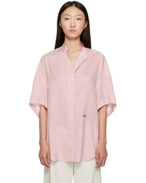 Stella McCartney Striped Short Sleeve Shirt - Pink