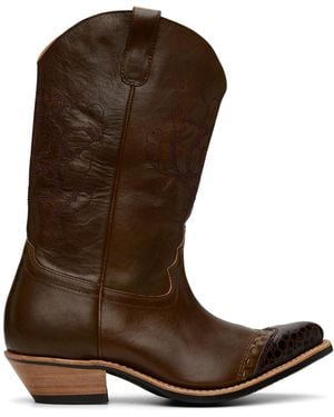 Our Legacy Floral Consultant Boots - Brown