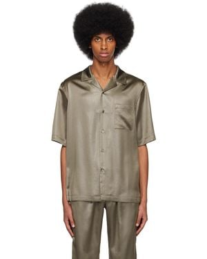 Filippa K トープ シャイニー シャツ - マルチカラー