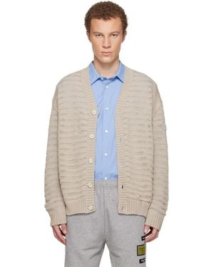 MM6 by Maison Margiela Open-Knit Stripe Cardigan - Multicolour