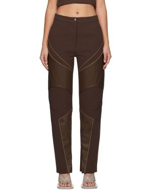 Paris Georgia Basics Motorbike Faux-Leather Trousers - Black