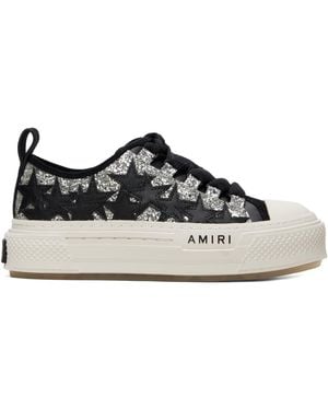 Amiri Glitter Stars Court Low Sneakers - Black