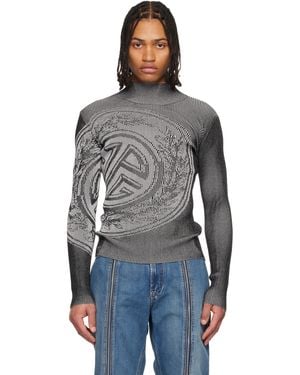 Jean Paul Gaultier 'The Laurel Stamp' Sweater - Black