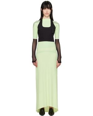 JOHANNA Paris Lycra Silicone Dots Maxi Dress - Black