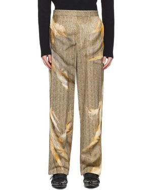 Y. Project Printed Trousers - Natural