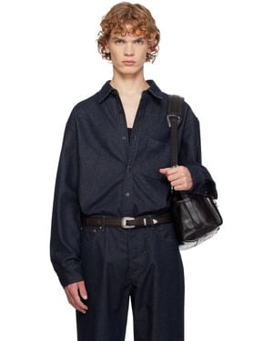 LE17SEPTEMBRE Denim Overshirt - Blue