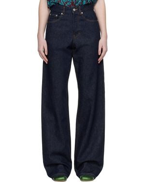 Dries Van Noten Straight Leg Jeans - Blue