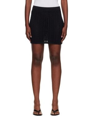 Holzweiler Tine Crochet Miniskirt - Black