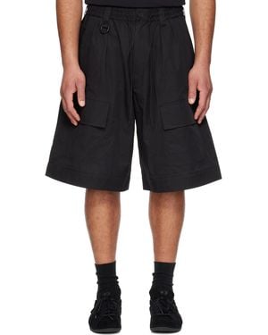 Y-3 Wide Leg Shorts - Black