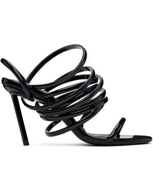 Alaïa Multistrap Heeled Sandals - Black