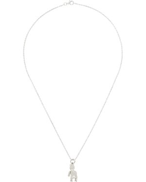 Bleue Burnham Impressions Teddy Bear Pendant Necklace - Metallic