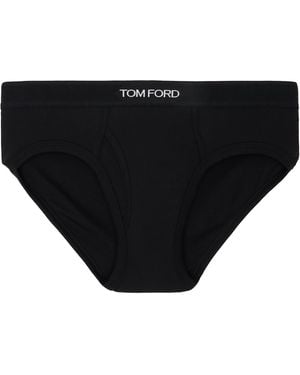 Tom Ford Cotton Briefs - Black