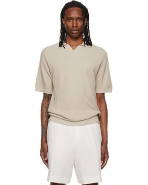 BOSS Logo Patch Polo - Natural