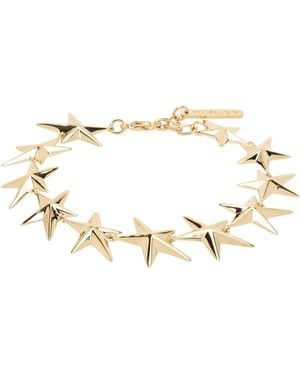 Mugler Bracelet En Palladium À Breloques D'Étoile - Noir