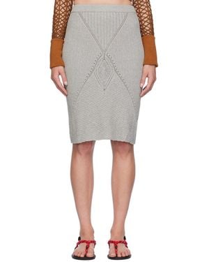 Isa Boulder Kite Midi Skirt - Grey