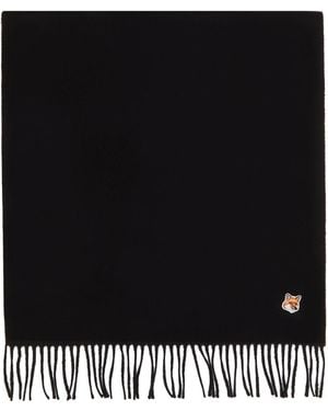 Maison Kitsuné Fox Head マフラー - ブラック