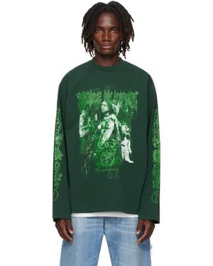 存在感絶大【VETEMENTS】L PRINTED LONGSLEEVE Buy VETEMENTS men black 'brain power' longsleeve for $595