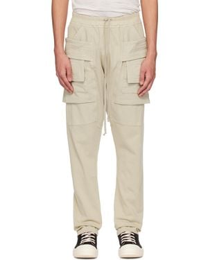 Rick Owens オフホワイト Creatch カーゴパンツ - ナチュラル